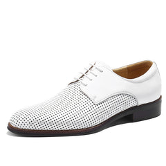 Men's Leather Oxford Derby Shoes For Wedding