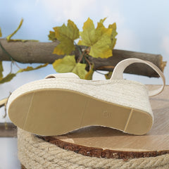 Women's Wedge Espadrille Sandals High Heels Platform Sandals