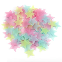 100pcs Star Luminous Stickers for Kids' Room Decor