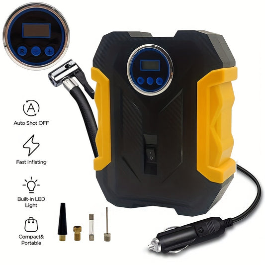 Portable Car Air Compressor LED Pump for Tire Inflation