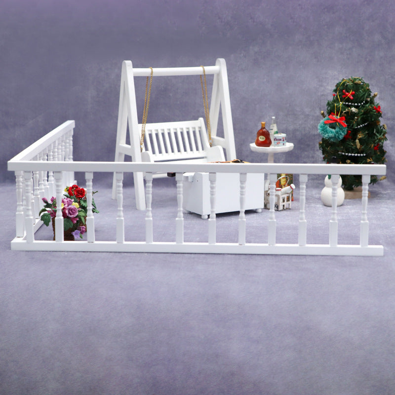 Wooden Picket Fence for Dollhouse DIY Decor