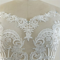 Flower Sequin Hollow Embroidery Lace Wedding Bridal Patch DIY