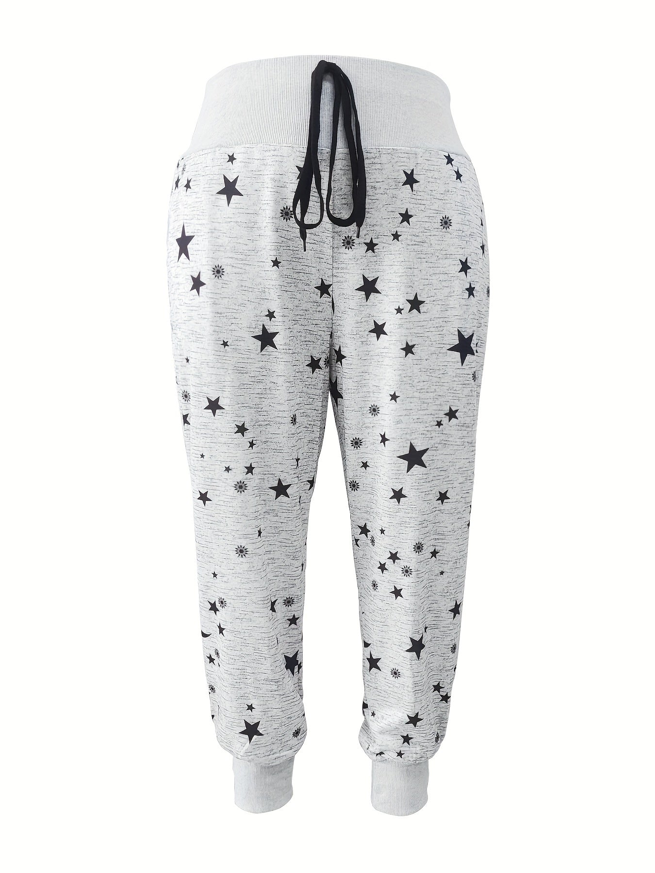  Women's Star Print High Rise Joggers