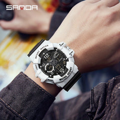 SANDA Men's Sports Watch Multifunction Glow