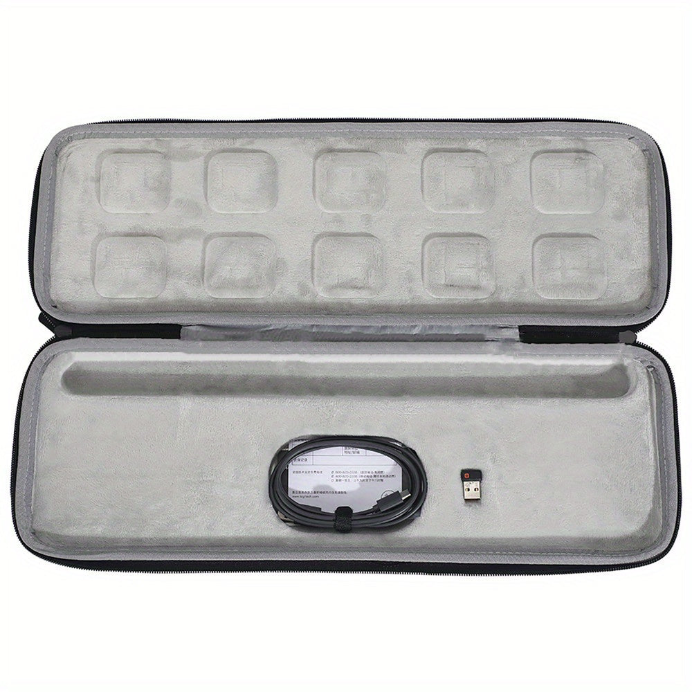 Portable Keyboard Storage Bag Travel Zipper Shockproof Container