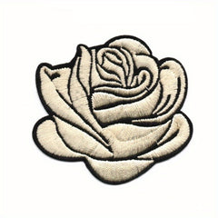 Embroidery Rose Clothing Accessories Flower Patch For Men
