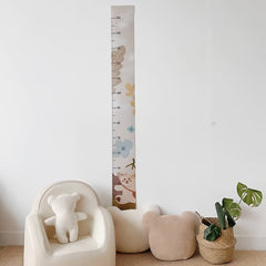 Cartoon Bear Height Measurement Stick for Kids' Room Decor