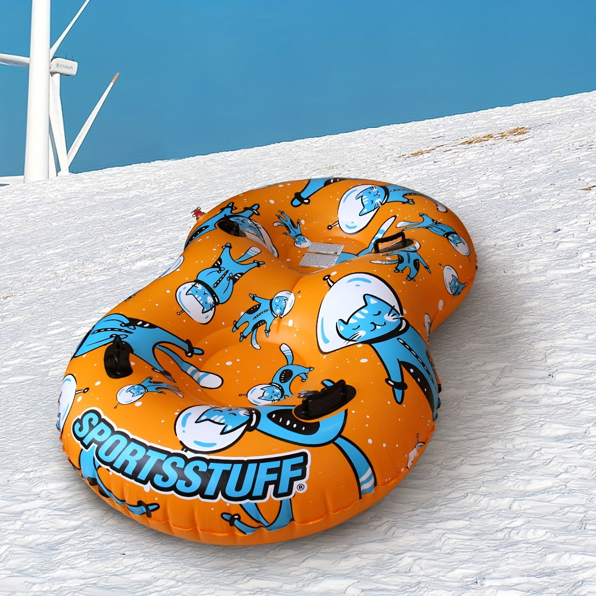 Christmas Snow Tube Inflatable Snow Sled For 2 Persons