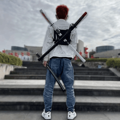 Halloween Anime Sword Cosplay Accessories Sword Belt PU Leather Fixing Device