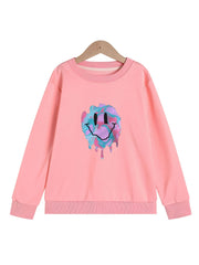 Girls' Melting Face Graphic Sweatshirt