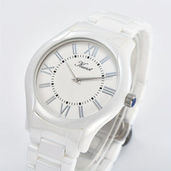 KUERST Teenager Watch Ceramic Butterfly Buckle Quartz Watch