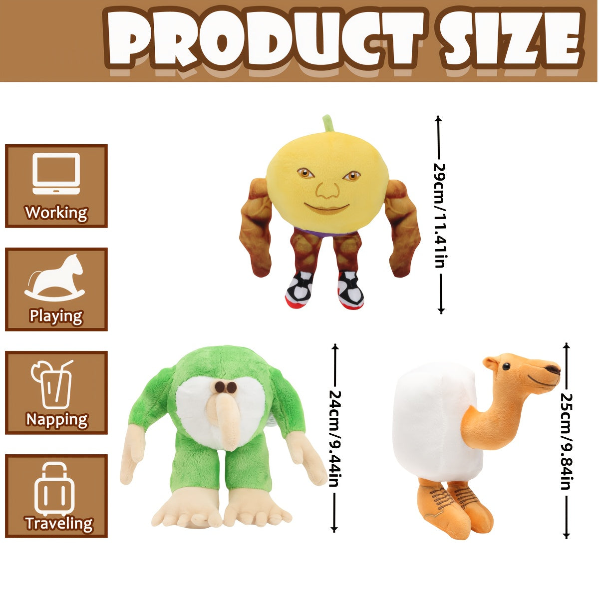 Adorable Tung Tung Tung Plush Stuffed Animal Gift for Game Lover