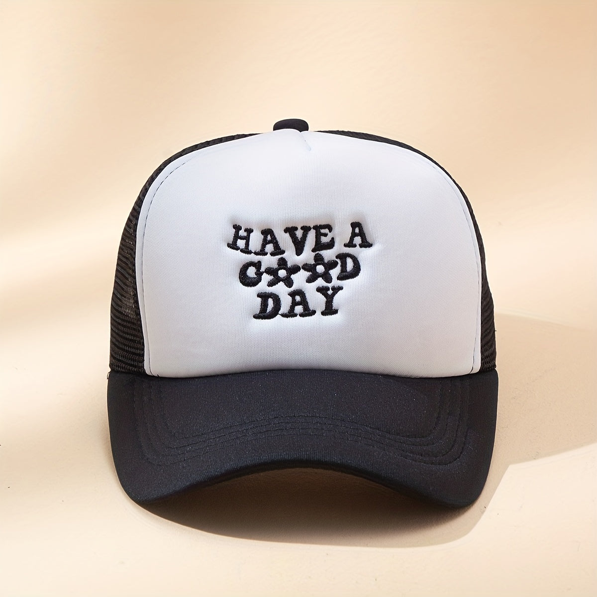 Men's Letter Embroidery Baseball Cap Mesh Breathable