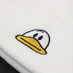 Duck Embroidery Beanie Warm Skull Cap Elastic Knit Hats for Women & Men