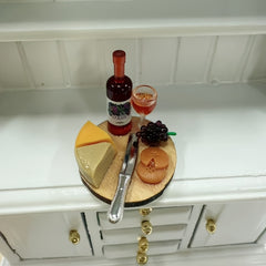 12 Dollhouse Accessories Mini Cake Wine Dish Perfect for Doll House Decoration