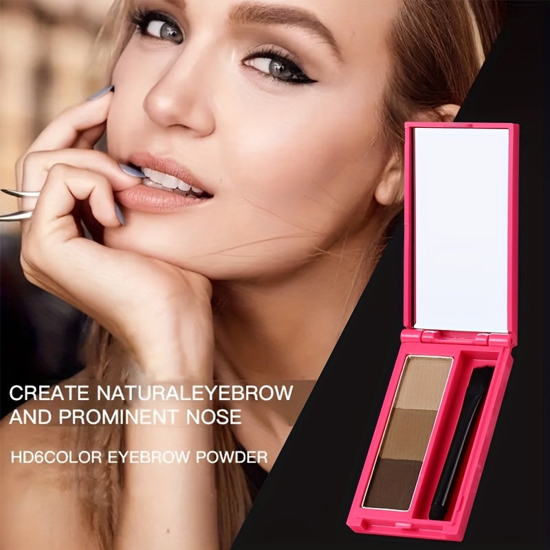 Eyebrow Stamp Stencils Kit One-Step Brows Powder Makeup Seal Eyebrow Powder