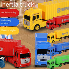Colorful Plastic Semi Truck & Container Toy