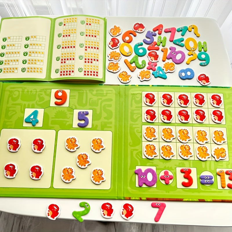 Magnetic Dinosaur Arithmetic Learning Set for Preschool Education