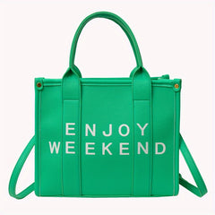 Weekend Tote Bag Crossbody Purse Double Handle