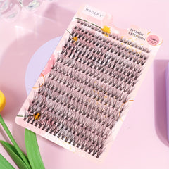 280pcs Fishtail Grafting Eyelashes 8-16mm 20P Thick Fluffy Cluster False Lashes