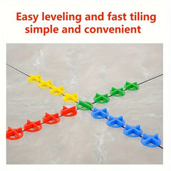 100pcs Reusable Ceramic Tile Leveler Clamp Type Leveling System