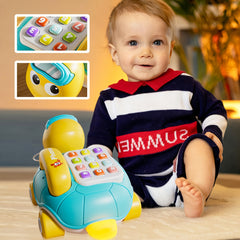 Baby Multifunctional Toy Music Turtle Telephone