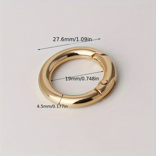 10pcs Circular Mountaineering Clasp Key Ring Fastener