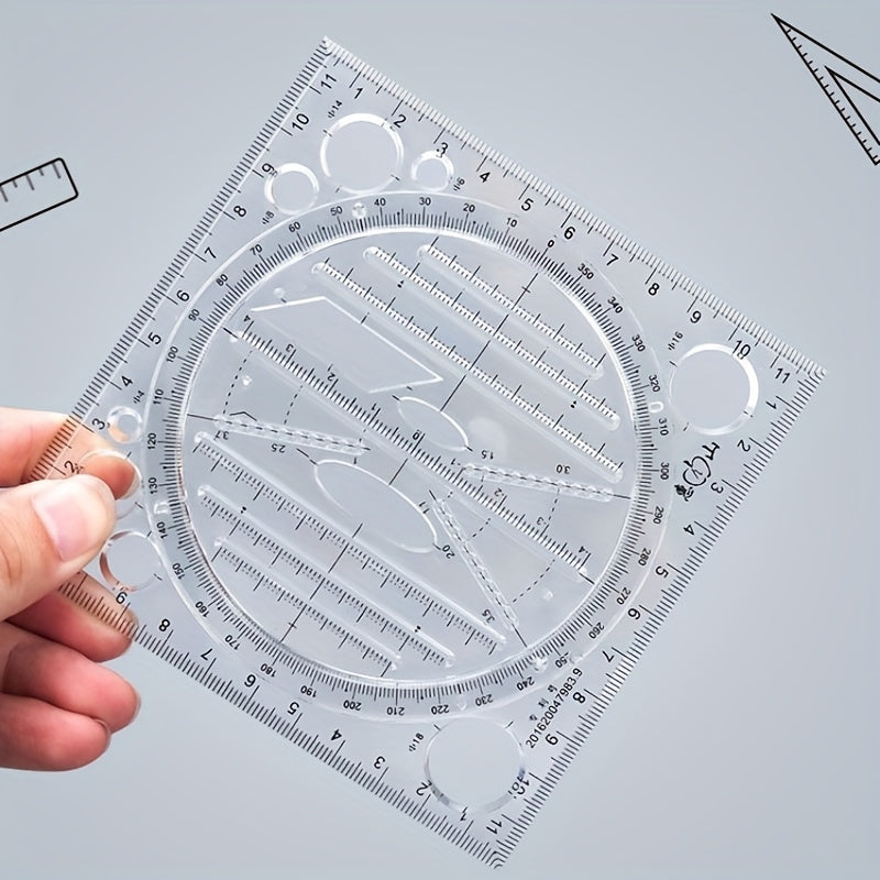 Multifunctional Ruler for Perfect Geometric Shapes