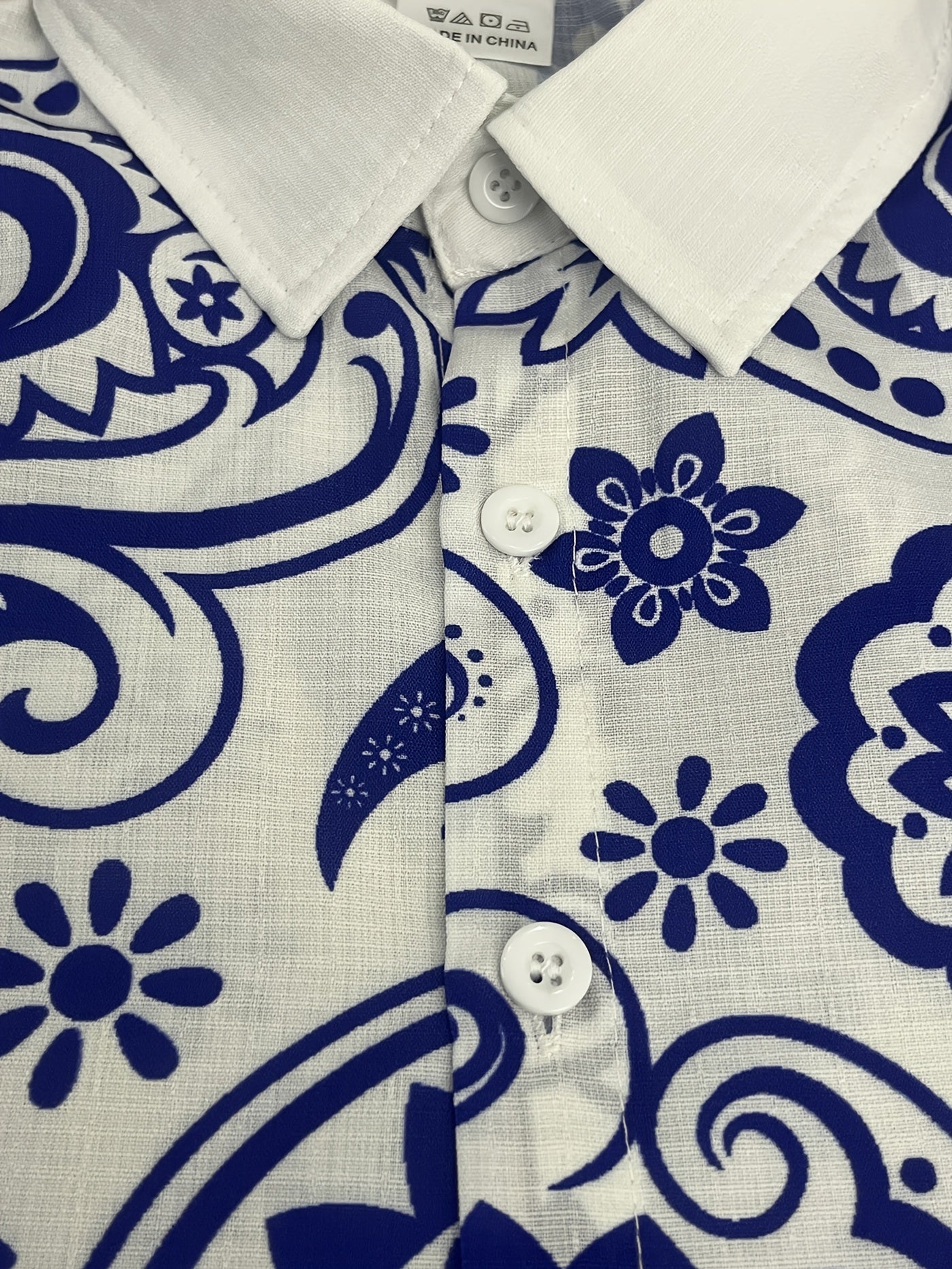 Paisley Pattern Men s Long Sleeve Shirt - Spring Fall Outdoor Vacation
