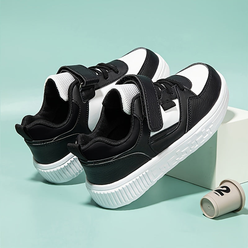 Boys Low Top Skateboard Shoes Comfortable Non-slip Sneakers