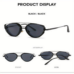 Triangle Frame Sunglasses Metal Fashionable Versatile Sunshade Mirror