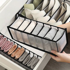 3pcs Fabric Underwear Storage Boxes Clothes Organizer Drawers