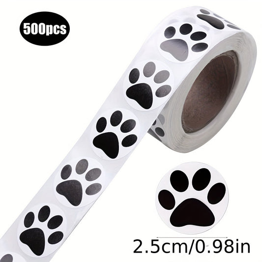 500pcs Dog Paw Stickers Animal Wall Stickers