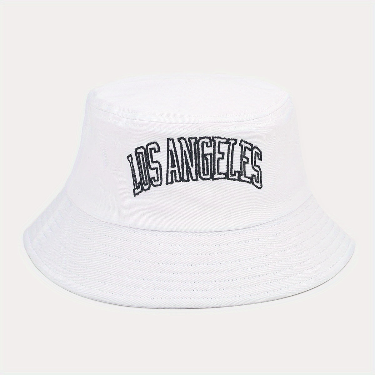 Retro Letter Embroidery Fisherman Hat Outdoor Sun Protection