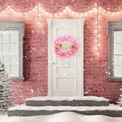 Christmas Wreath with Merry Christmas Sign