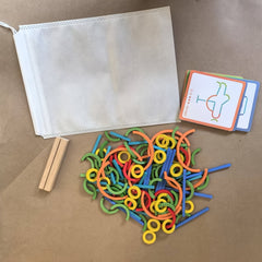 Wooden Sticks and Rings Educational Toy for Kids