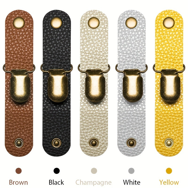 2Pcs Leather Hat Clip Bag Holder for Handbag Backpack Luggage