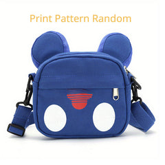 Boys Coin Purse Zipper Bag Adjustable Shoulder Strap Kids Accessories