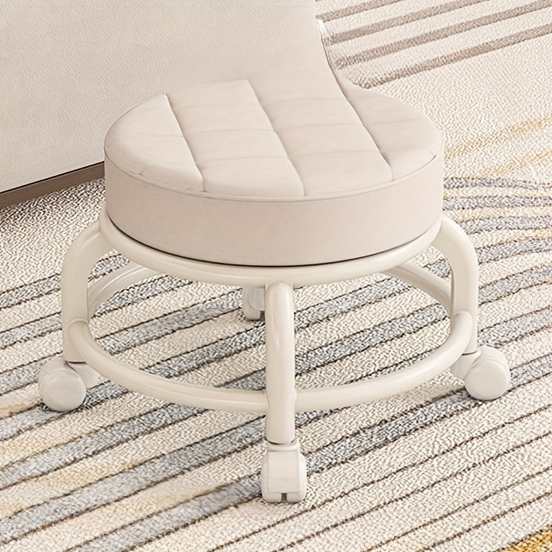 Universal Pulley Low Stool Movable Round Chiar Household Furniture