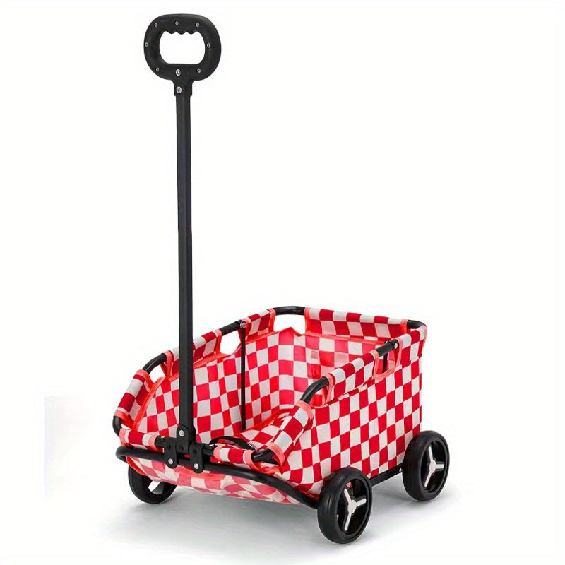 Portable Folding Pet Shopping Cart for Small Dogs