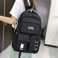 Stylish Large Capacity Backpack Durable Oxford Adjustable Straps Lightweight