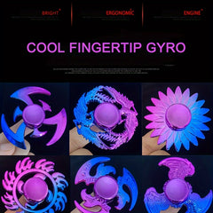 8pcs Purple Fidget Spinners Handheld Finger Gyroscope