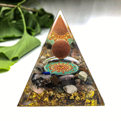 Orgone Pyramid with Crystals Energy Generator for Positive Energy