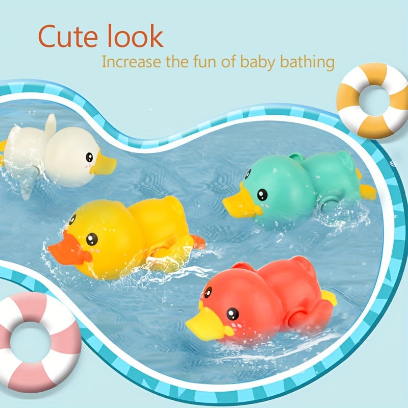 Baby Bath Toys Clockwork Toy Cartoon Swimming Duck Turtles Dolphins