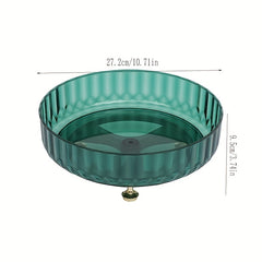 Rotating Seasoning Rack Bathroom Storage Light Fruit Plate Cosmetic Makeup