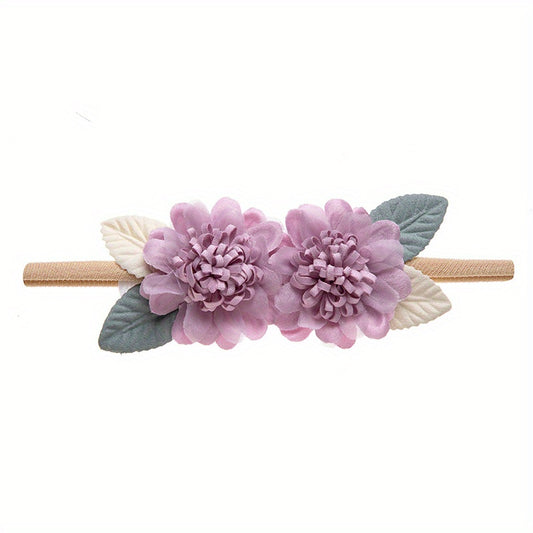 Flower Hairband Soft Elastic Headband Hair Accessories For Girls