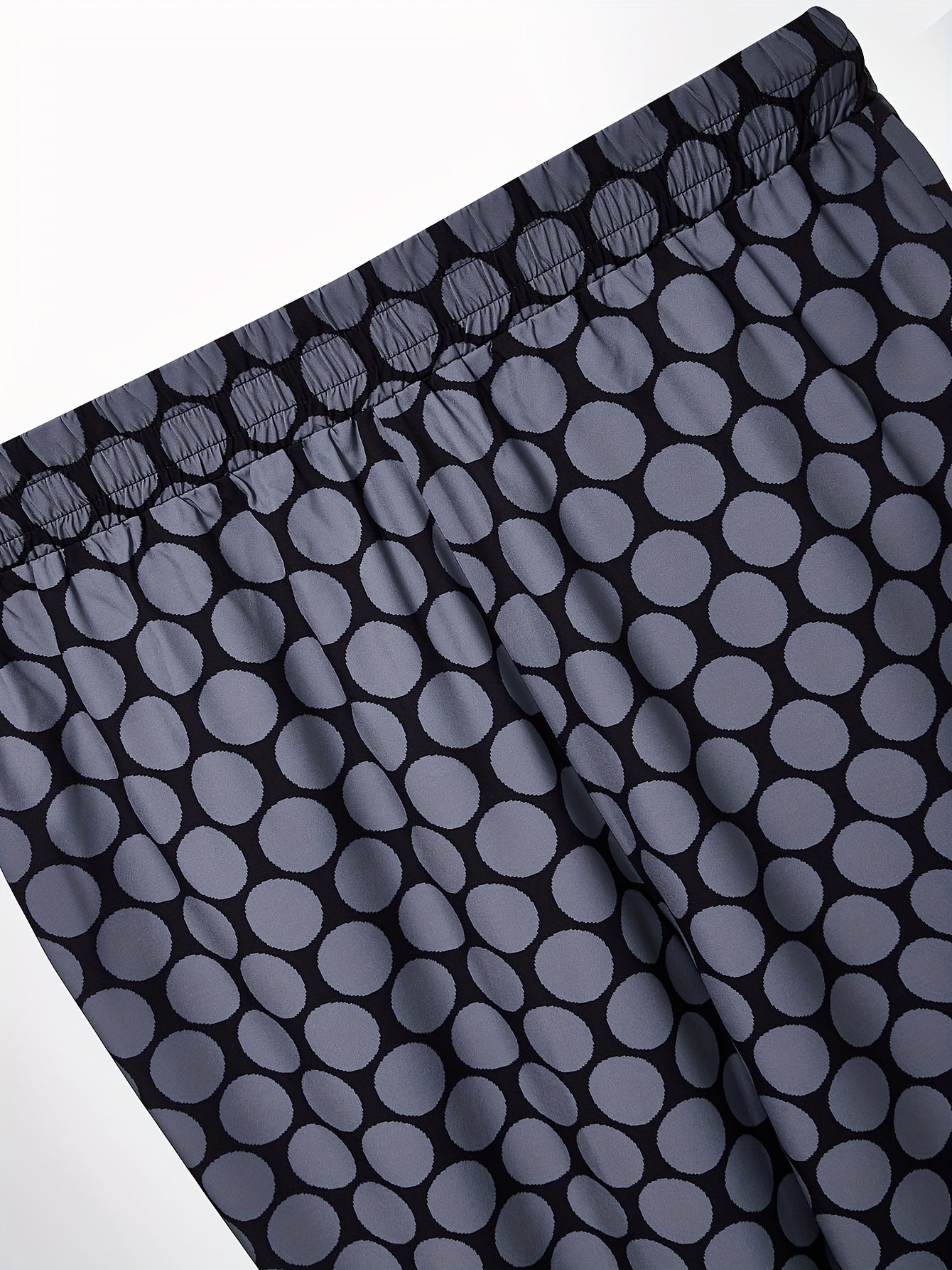  Dot Print High Rise Trousers
