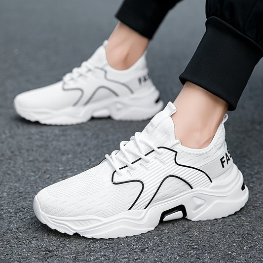 Women's Letter Graphic Mesh Running Shoes Anti Slip Athletic Sneakers