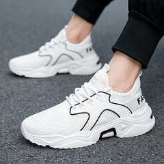 Women's Letter Graphic Mesh Running Shoes Anti Slip Athletic Sneakers