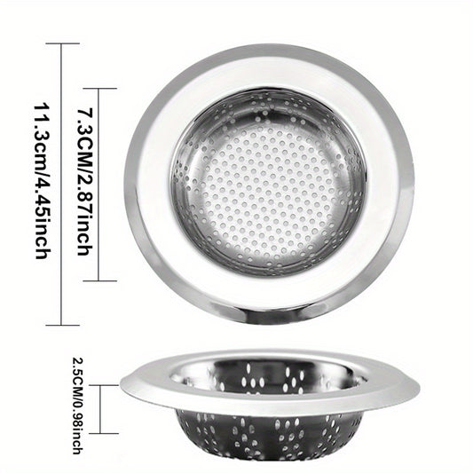 Stainless Steel Mesh Sink Filter Basket - Hair Catcher and Kitchen Sink Strainer